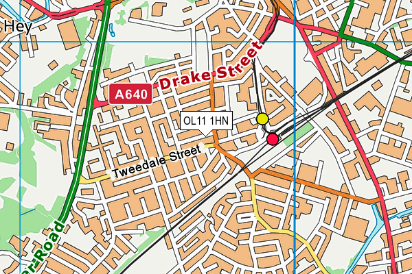 OL11 1HN map - OS VectorMap District (Ordnance Survey)