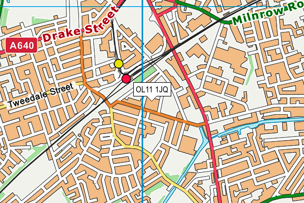 OL11 1JQ map - OS VectorMap District (Ordnance Survey)