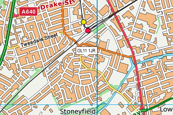 OL11 1JR map - OS VectorMap District (Ordnance Survey)