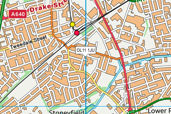 OL11 1JU map - OS VectorMap District (Ordnance Survey)