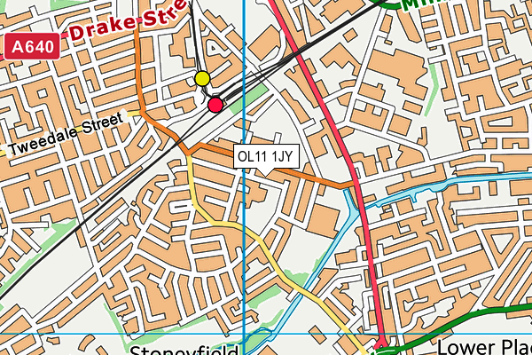 OL11 1JY map - OS VectorMap District (Ordnance Survey)