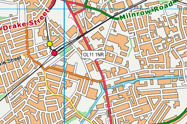 OL11 1NR map - OS VectorMap District (Ordnance Survey)