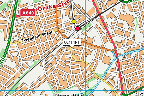 OL11 1NT map - OS VectorMap District (Ordnance Survey)