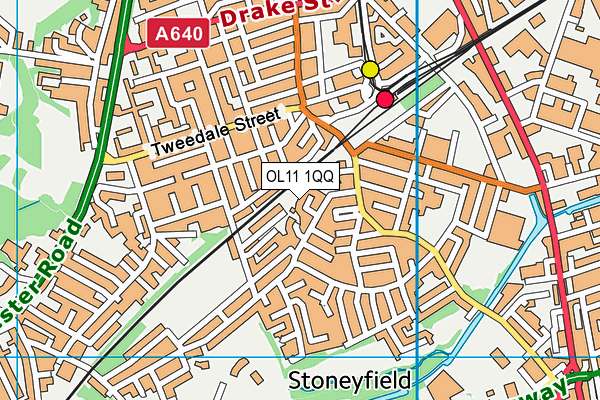 OL11 1QQ map - OS VectorMap District (Ordnance Survey)