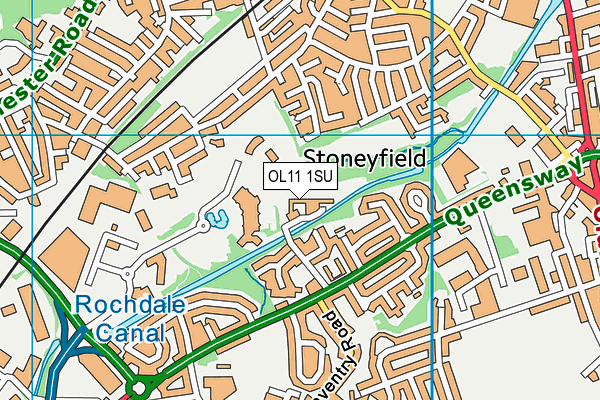 OL11 1SU map - OS VectorMap District (Ordnance Survey)