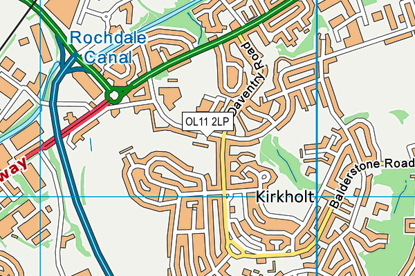 OL11 2LP map - OS VectorMap District (Ordnance Survey)