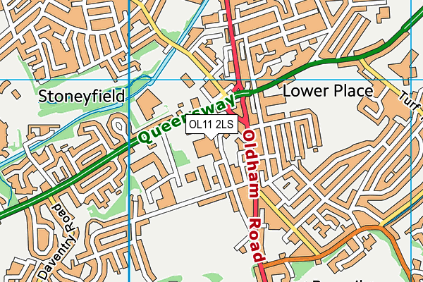 OL11 2LS map - OS VectorMap District (Ordnance Survey)