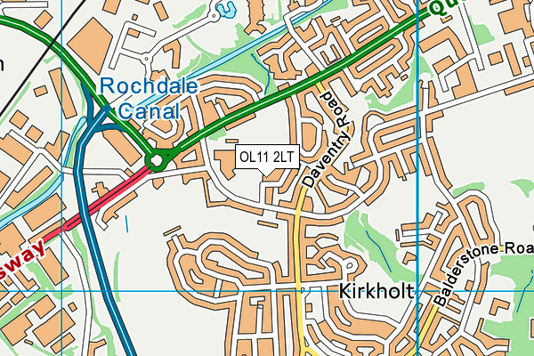 OL11 2LT map - OS VectorMap District (Ordnance Survey)