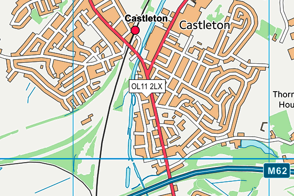 OL11 2LX map - OS VectorMap District (Ordnance Survey)