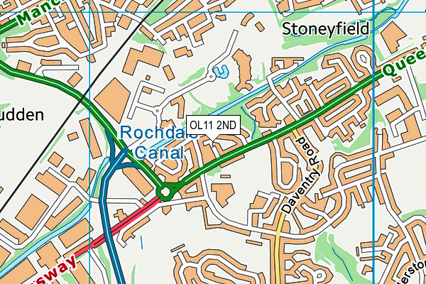 OL11 2ND map - OS VectorMap District (Ordnance Survey)