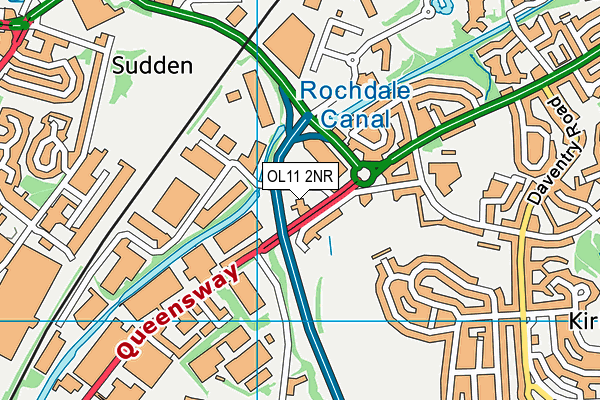 OL11 2NR map - OS VectorMap District (Ordnance Survey)