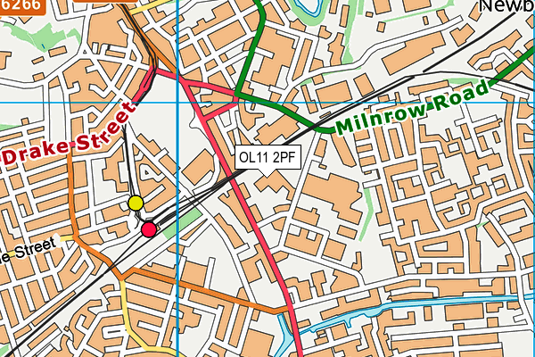 OL11 2PF map - OS VectorMap District (Ordnance Survey)