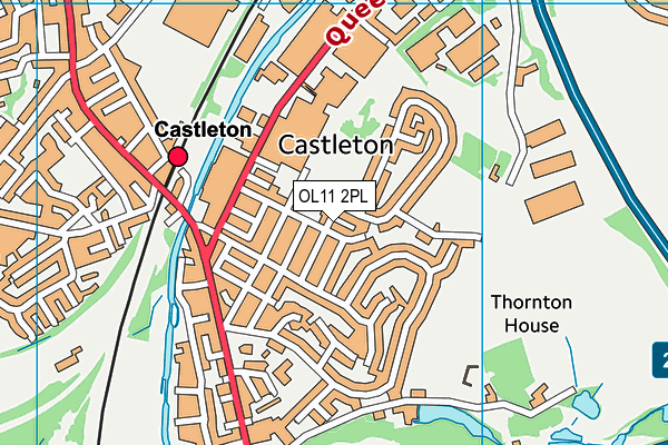 OL11 2PL map - OS VectorMap District (Ordnance Survey)