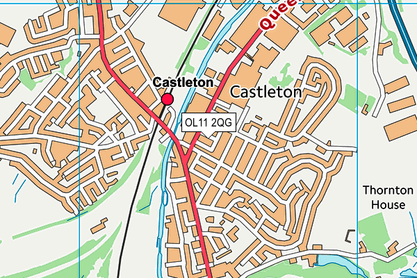 OL11 2QG map - OS VectorMap District (Ordnance Survey)