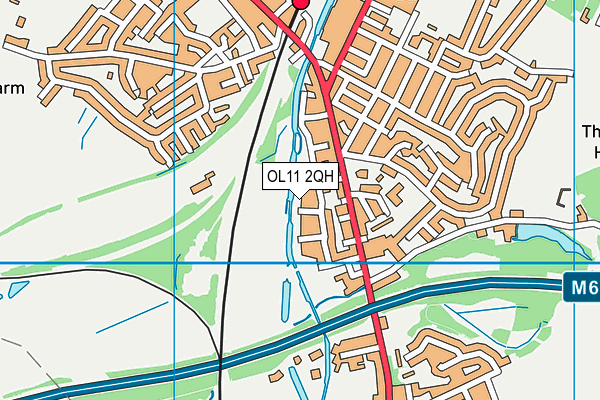 OL11 2QH map - OS VectorMap District (Ordnance Survey)