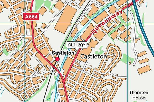 OL11 2QY map - OS VectorMap District (Ordnance Survey)