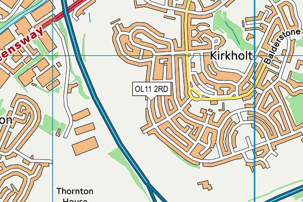 OL11 2RD map - OS VectorMap District (Ordnance Survey)