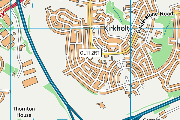 OL11 2RT map - OS VectorMap District (Ordnance Survey)