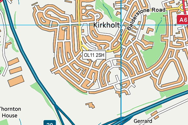 OL11 2SH map - OS VectorMap District (Ordnance Survey)