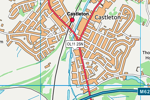 OL11 2SN map - OS VectorMap District (Ordnance Survey)