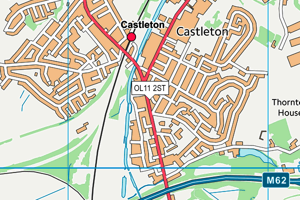 OL11 2ST map - OS VectorMap District (Ordnance Survey)