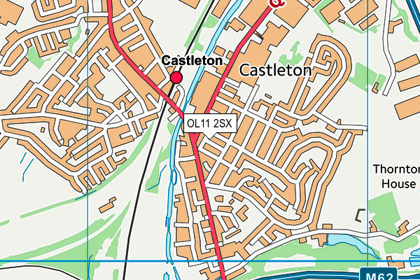 OL11 2SX map - OS VectorMap District (Ordnance Survey)