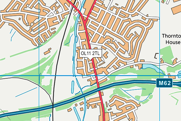 OL11 2TL map - OS VectorMap District (Ordnance Survey)