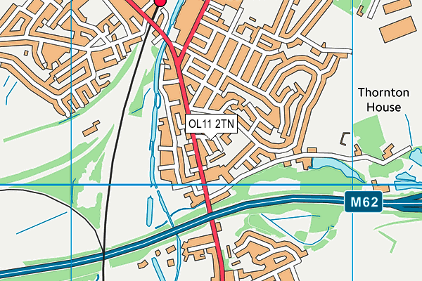 St Gabriel's Roman Catholic Primary School, Rochdale map (OL11 2TN) - OS VectorMap District (Ordnance Survey)