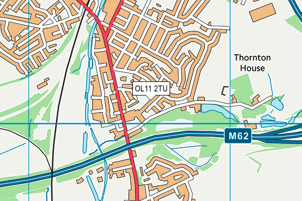 OL11 2TU map - OS VectorMap District (Ordnance Survey)