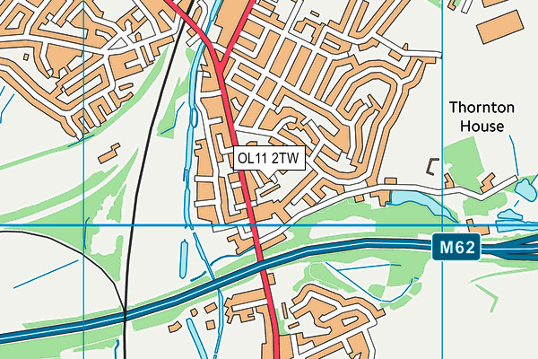 OL11 2TW map - OS VectorMap District (Ordnance Survey)