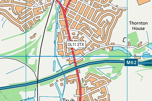 OL11 2TX map - OS VectorMap District (Ordnance Survey)