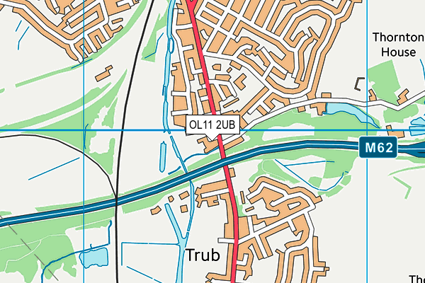 OL11 2UB map - OS VectorMap District (Ordnance Survey)