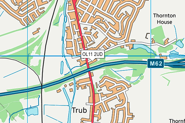 OL11 2UD map - OS VectorMap District (Ordnance Survey)