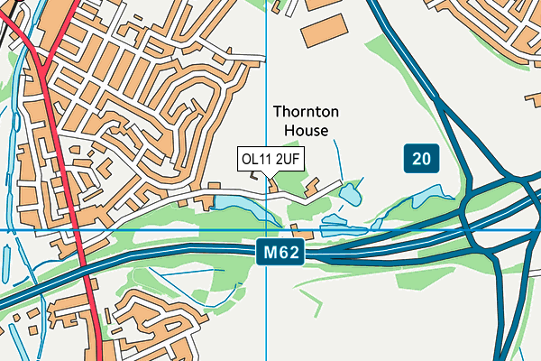 Map of CASTLETON LEISURE CENTRE LIMITED at district scale
