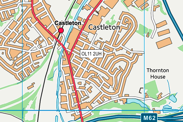 OL11 2UH map - OS VectorMap District (Ordnance Survey)