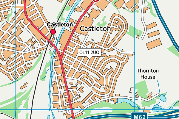 OL11 2UQ map - OS VectorMap District (Ordnance Survey)