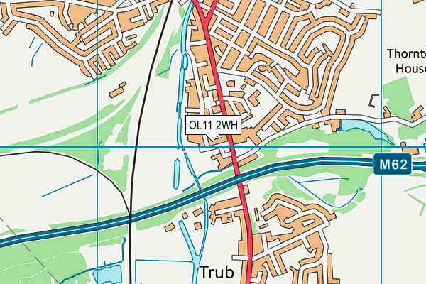 OL11 2WH map - OS VectorMap District (Ordnance Survey)