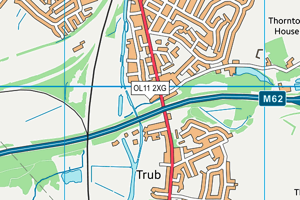 OL11 2XG map - OS VectorMap District (Ordnance Survey)