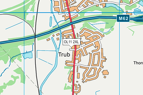 OL11 2XL map - OS VectorMap District (Ordnance Survey)