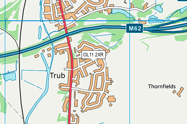 OL11 2XR map - OS VectorMap District (Ordnance Survey)