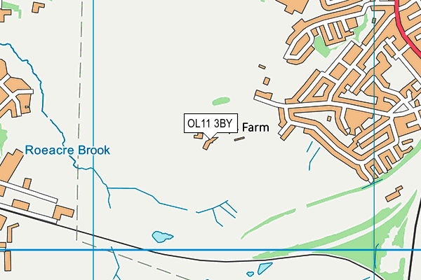 Castle Hawk Golf Club map (OL11 3BY) - OS VectorMap District (Ordnance Survey)
