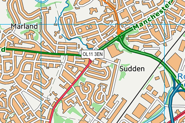 OL11 3EN map - OS VectorMap District (Ordnance Survey)