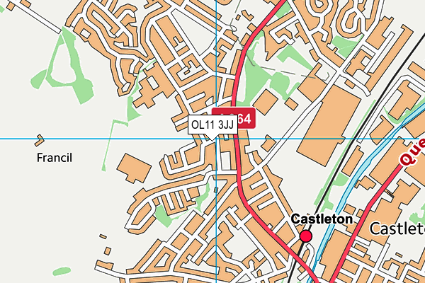 OL11 3JJ map - OS VectorMap District (Ordnance Survey)