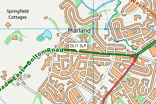 OL11 3LP map - OS VectorMap District (Ordnance Survey)