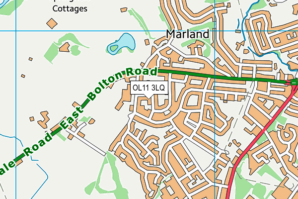 OL11 3LQ map - OS VectorMap District (Ordnance Survey)