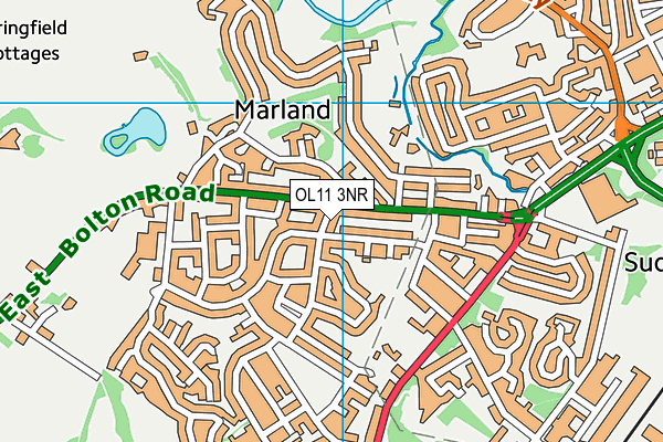 OL11 3NR map - OS VectorMap District (Ordnance Survey)