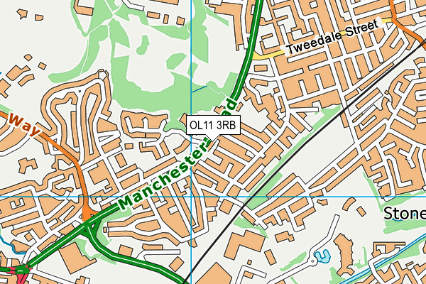 OL11 3RB map - OS VectorMap District (Ordnance Survey)