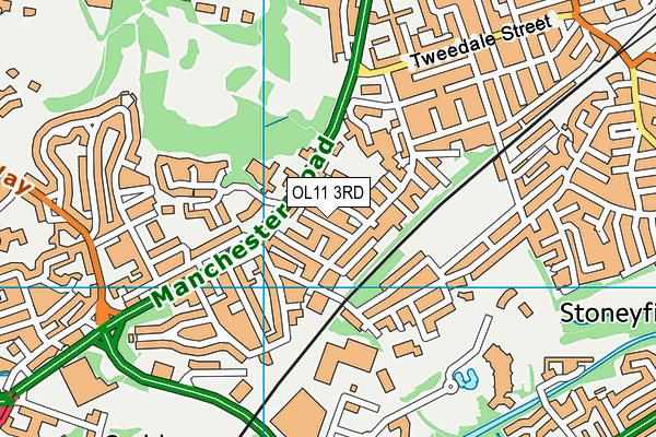 OL11 3RD map - OS VectorMap District (Ordnance Survey)