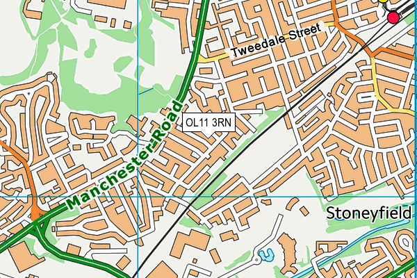 OL11 3RN map - OS VectorMap District (Ordnance Survey)