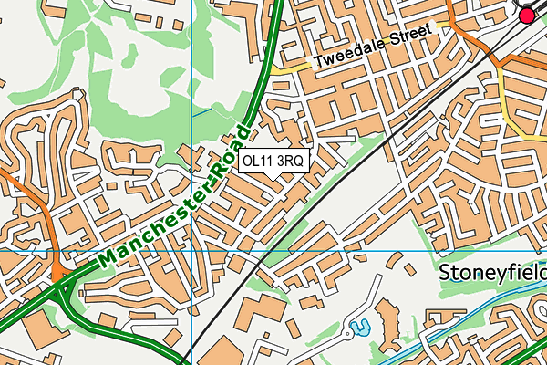 OL11 3RQ map - OS VectorMap District (Ordnance Survey)